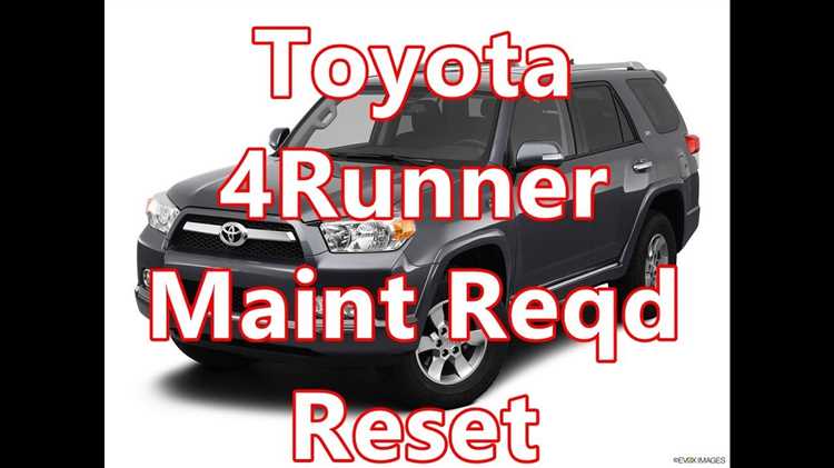 Отличия процедуры сброса для разных моделей Toyota