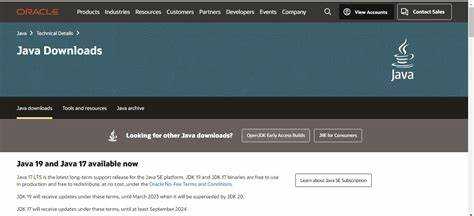 Скачивание JDK 11 с официального сайта Oracle