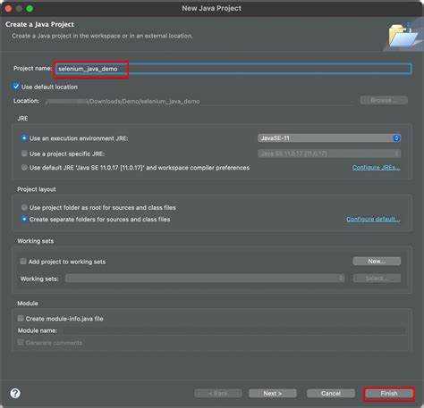 Создание и настройка проекта в IntelliJ IDEA для Selenium