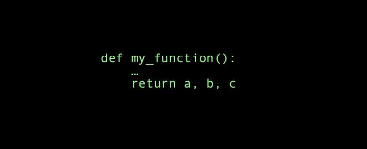 Как вернуть из функции несколько значений python