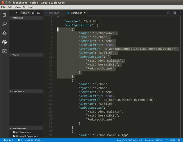 Запуск и управление виртуальными окружениями для Python в VS Code