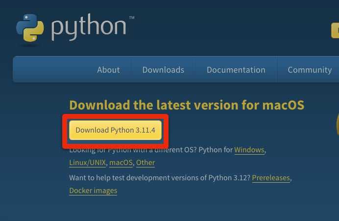 Как запустить python на mac