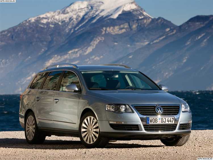 Снаряжённая масса Passat B6 в кузове седан: разбивка по двигателям