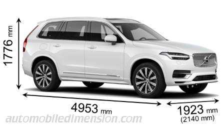 Вес плагин-гибридных модификаций Volvo XC90 T8