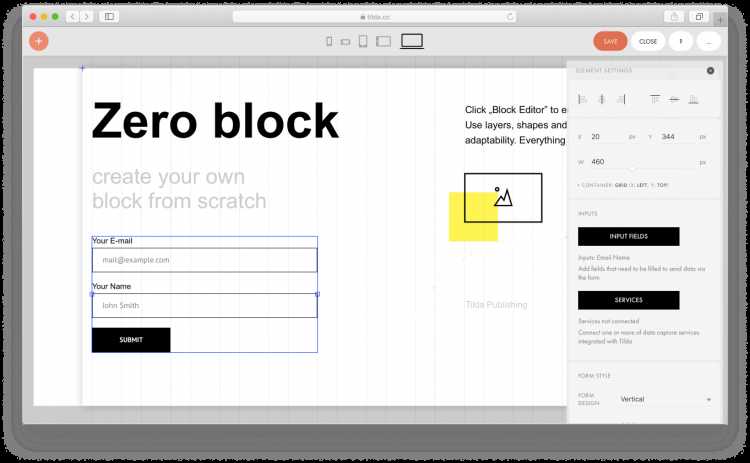 Создание одностраничных сайтов с помощью Zero Block