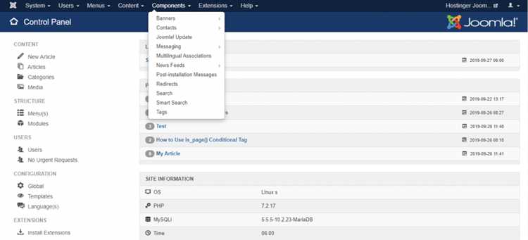 Решение проблем с отображением компонента use joomla в админке