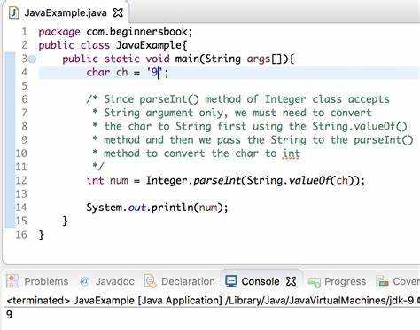 Как char преобразовать в int java