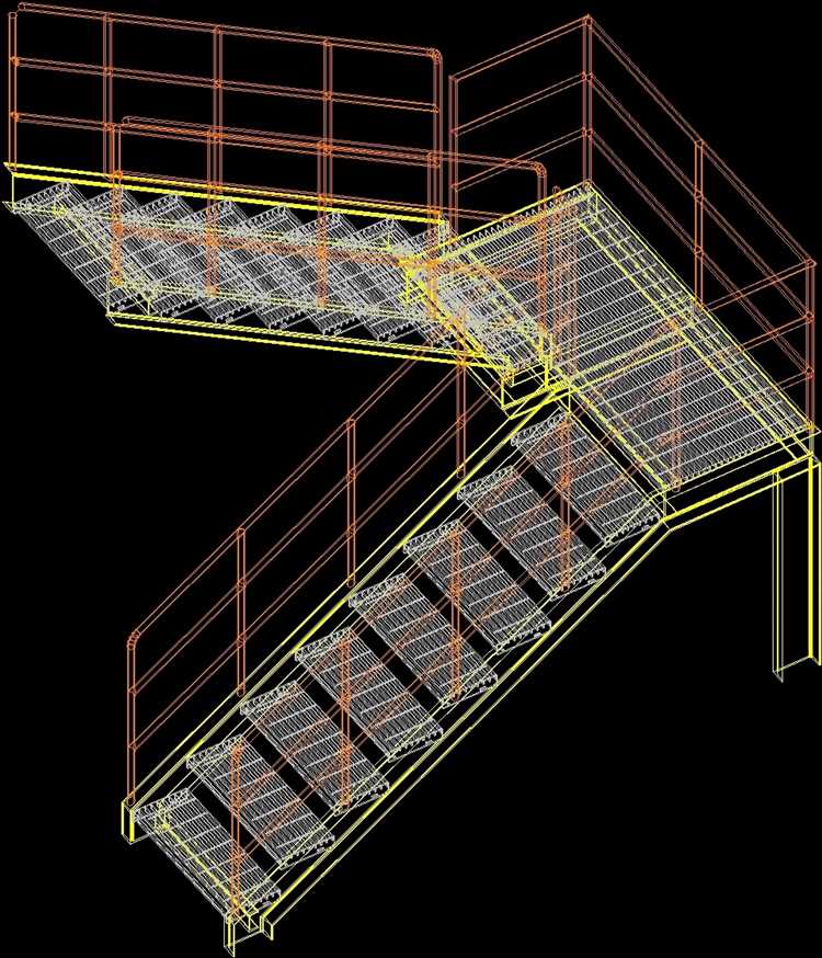 Выбор масштаба для точного изображения лестницы