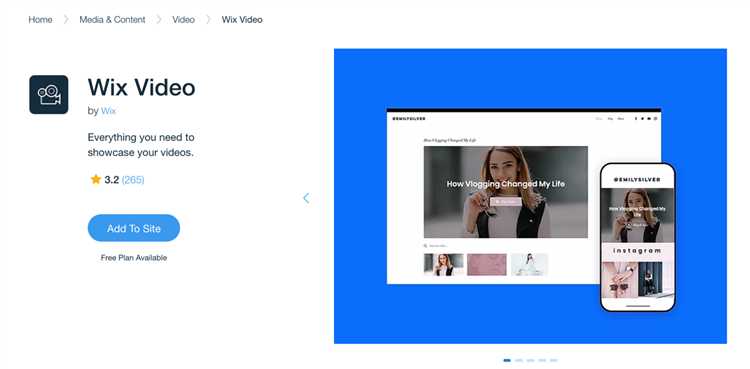 Использование Vimeo или YouTube для вставки видео на сайт Wix