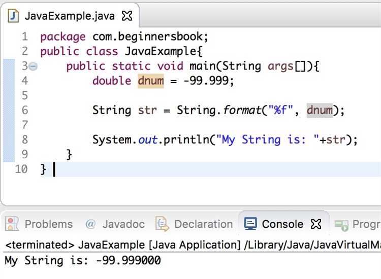 Как double преобразовать в string java