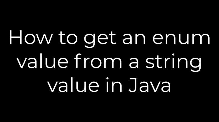 Использование Map для сопоставления enum и строковых значений
