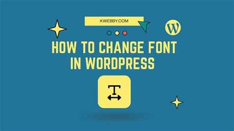 Как изменить шрифт wordpress