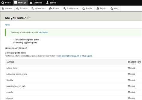 Как обновлять drupal 8