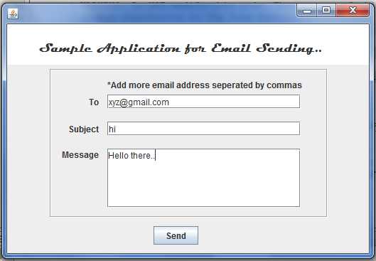 Как отправить email из программы java