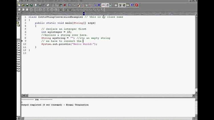 Преобразование с помощью Integer.toString()