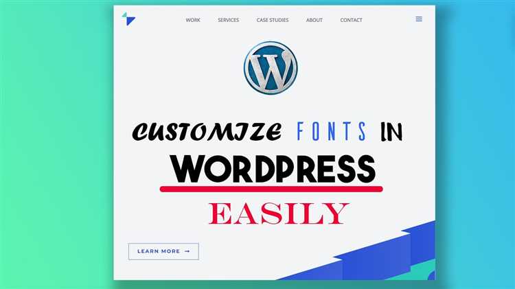 Как поменять шрифт wordpress