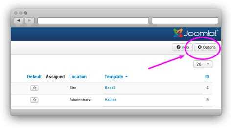 Как посмотреть позиции модулей на сайте joomla