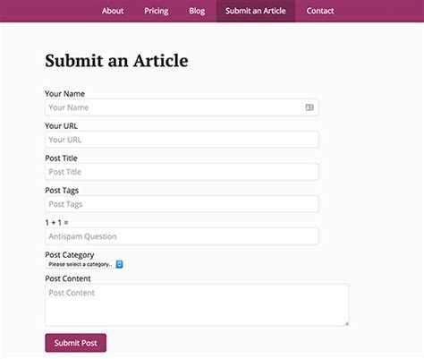 Установка и настройка плагина WP User Frontend