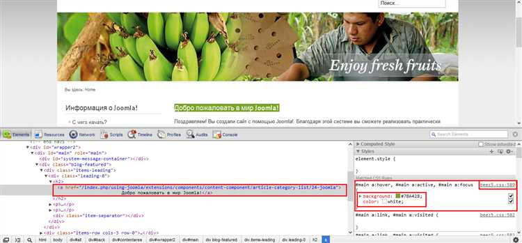 Тестирование и отладка шаблона Joomla на различных устройствах