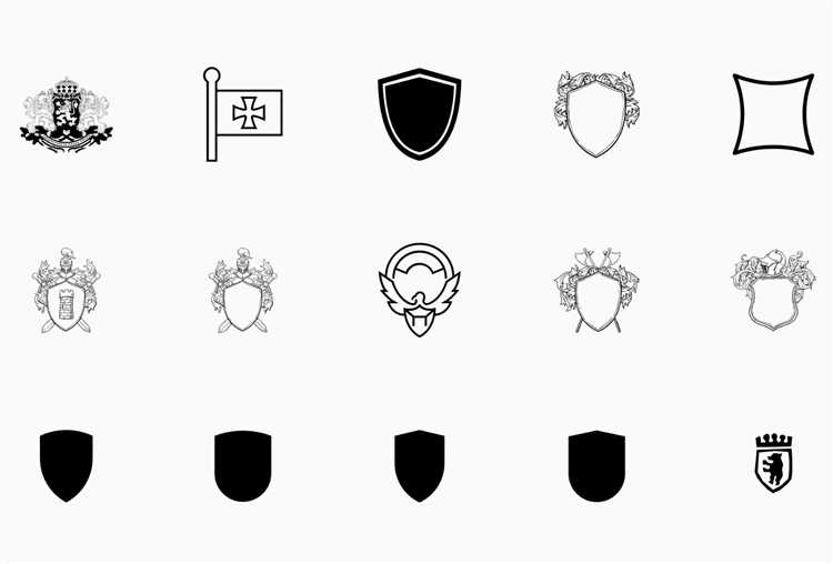 Использование инструментов рисования для создания основных элементов герба