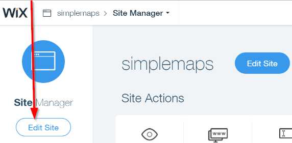 Настройка параметров sitemap для сайта на Wix
