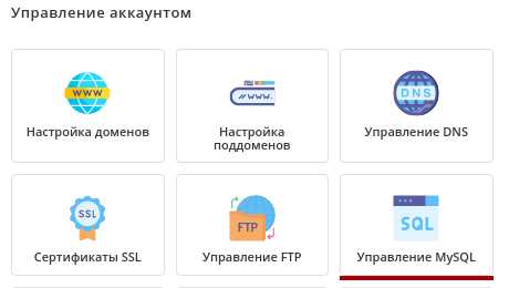 Настройка прав доступа к базе данных для безопасности сайта