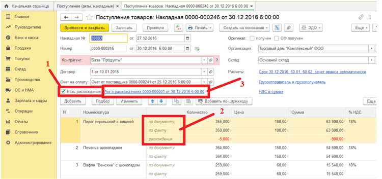 Как скорректировать складские остатки после удаления прихода