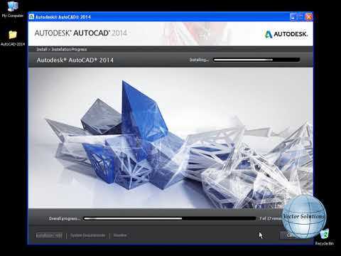 Выбор компонентов и настроек установки AutoCAD 2014