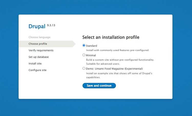 Создание базы данных MySQL для Drupal