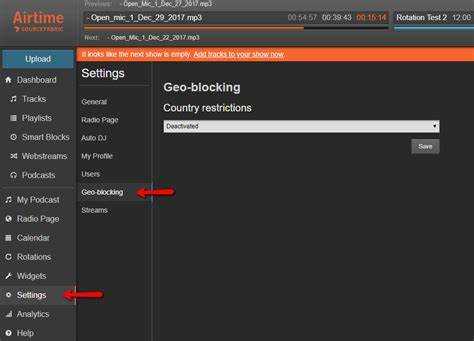 Добавление панели геолокации через настройки пользовательского интерфейса