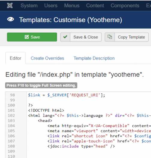 Как установить виджет на joomla