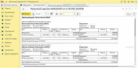 Отчеты по заработной плате и кадрам в 1С