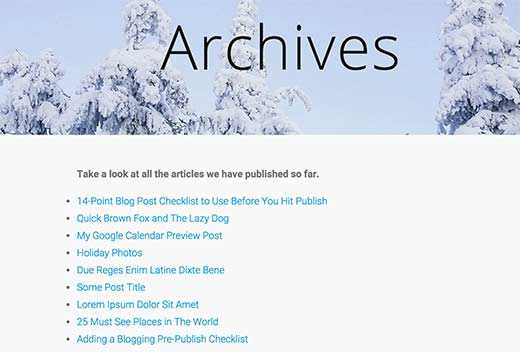 Как вывести записи на странице wordpress