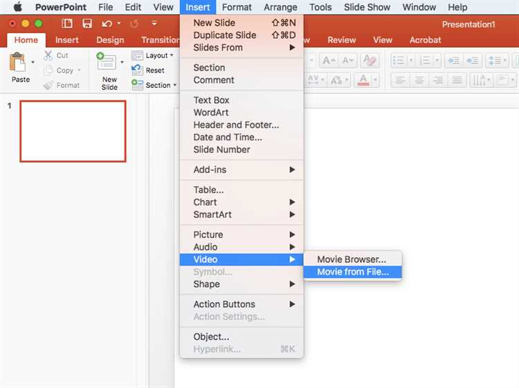 Как вставить видео из YouTube в PowerPoint онлайн