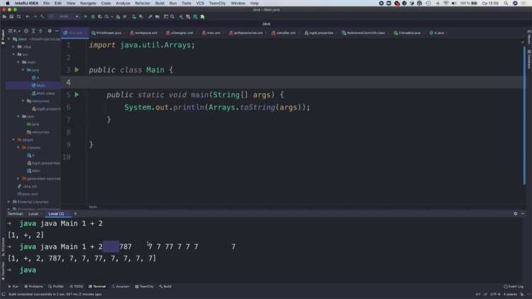 Как ввести аргументы командной строки java
