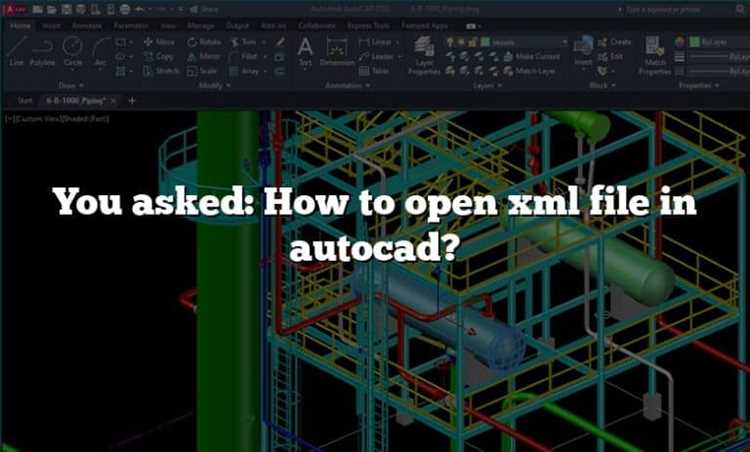 Как выбрать правильный формат XML для AutoCAD