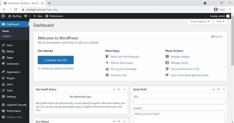 Как открыть админку при отключенной теме оформления
