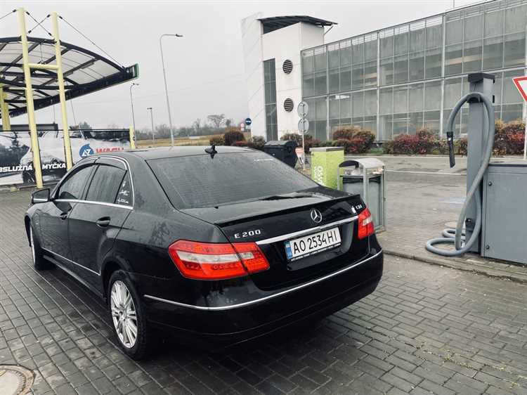Средняя цена Mercedes E200 в разных регионах России
