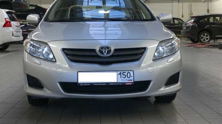 Средняя стоимость Toyota Corolla 2008 года с правым рулем