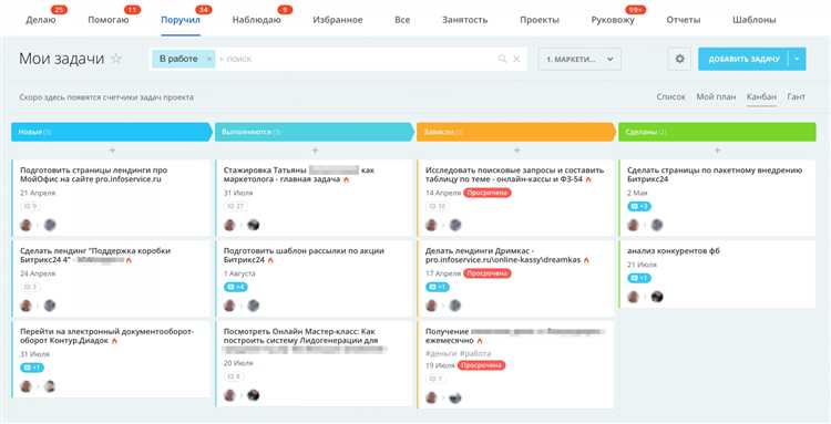 Низкий уровень вовлечённости сотрудников в комментариях и чек-листах