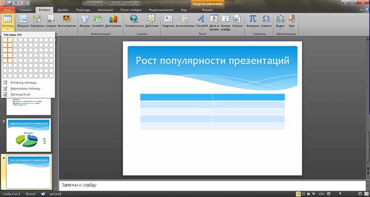 Настройка интерактивных элементов для презентаций с выбором действий