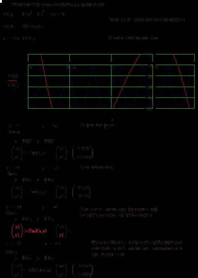 Как задать систему уравнений с помощью given в Mathcad