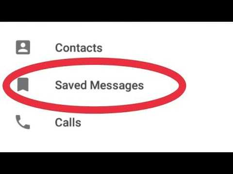 Что такое saved messages в telegram