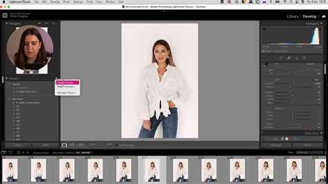 Как открыть модуль коррекции в Lightroom