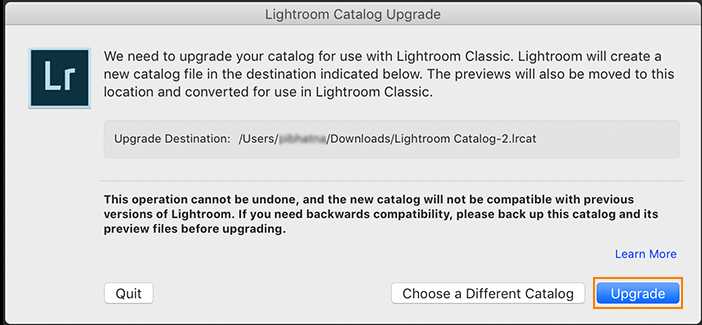 Где хранится каталог lightroom