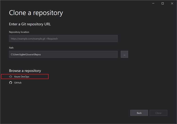 Как изменить папку для сохранения новых проектов в Visual Studio