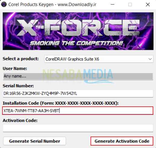 Активация CorelDRAW X6 без подключения к интернету