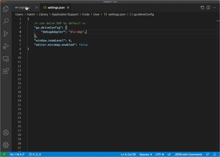 Использование переменных окружения при отладке в VS Code