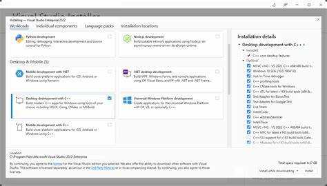 Как определить отсутствующие компоненты через установщик Visual Studio