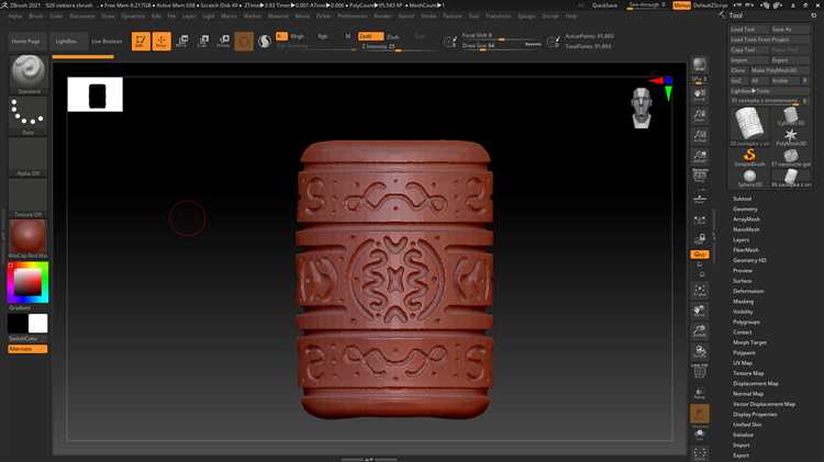 Правильная разметка UV-развертки в ZBrush